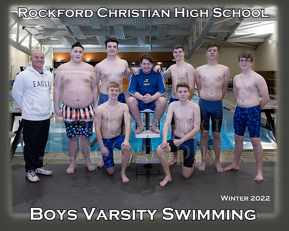Rockford Christian 2022 8x10 Team Boys Swimming