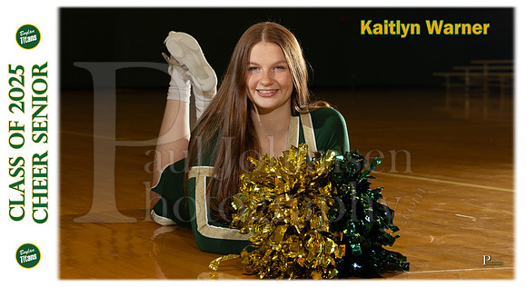 Boylan Senior Cheer Banner Kaitlyn Warner