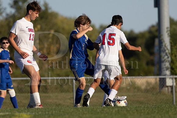 Rockford Christian Boys Varsity Soccer vs Oregon 10-2-2024-0295
