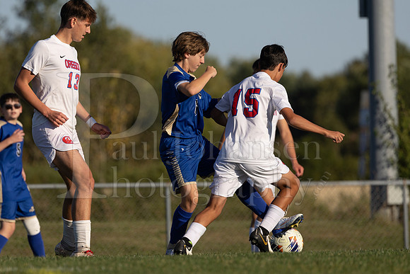 Rockford Christian Boys Varsity Soccer vs Oregon 10-2-2024-0296