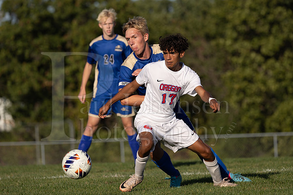 Rockford Christian Boys Varsity Soccer vs Oregon 10-2-2024-0186