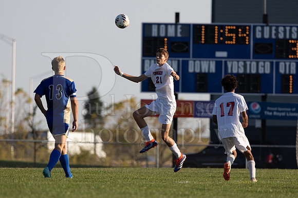 Rockford Christian Boys Varsity Soccer vs Oregon 10-2-2024-0737