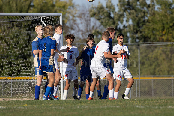 Rockford Christian Boys Varsity Soccer vs Oregon 10-2-2024-0258