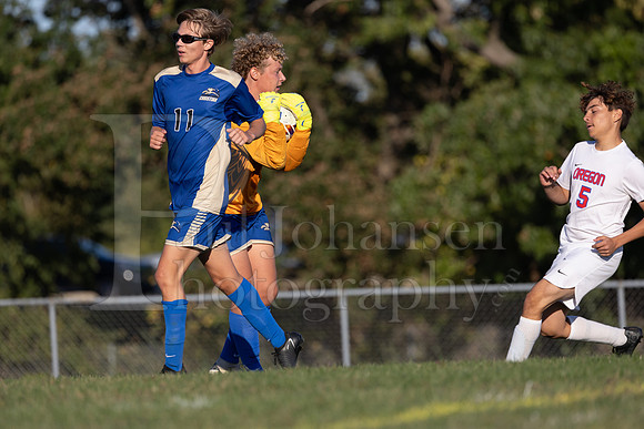 Rockford Christian Boys Varsity Soccer vs Oregon 10-2-2024-0668