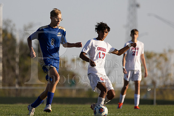 Rockford Christian Boys Varsity Soccer vs Oregon 10-2-2024-0933