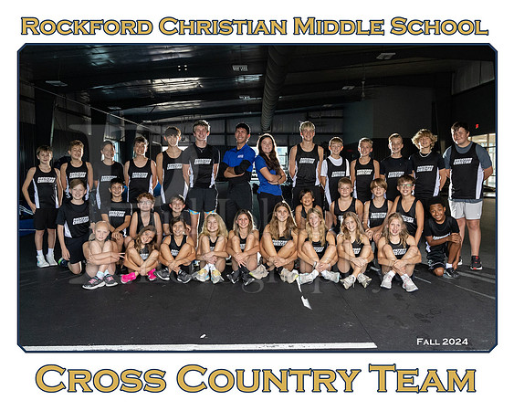 Rockford Christian MS Cross Country Fall 2024 Team