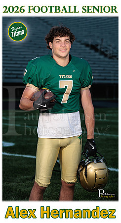 Boylan Football Senior 2026 Alex Hernandez