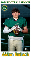 Boylan Football Senior 2026 Aidan Baluch