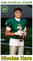 Boylan Football Senior 2026 Nicolas Hare