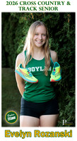 Boylan Cross Country Senior Banner 2026 Evelyn Rozanski