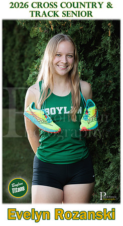 Boylan Cross Country Senior Banner 2026 Evelyn Rozanski
