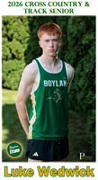 Boylan Cross Country Senior Banner 2026 Luke Wedwick