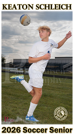 RC Fall 2025 Senior Banner Soccer Keaton Schleich