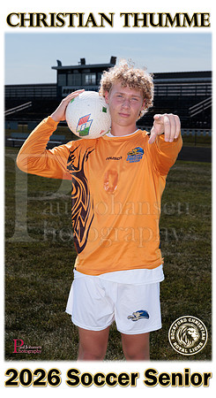 RC Fall 2025 Senior Banner Soccer Christian Thurmme