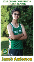 Boylan Cross Country Senior Banner 2026 Jacob Anderson