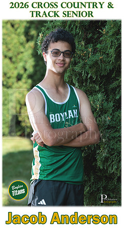 Boylan Cross Country Senior Banner 2026 Jacob Anderson