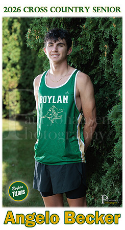 Boylan Cross Country Senior Banner 2026 Angelo Becker