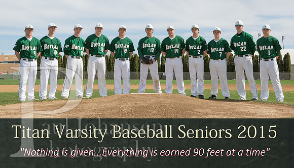 Boylan Varisty Seniors Baseball Poster 2015 ver 2