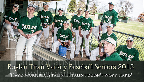 Boylan Varisty Seniors Baseball Poster 2015 ver 4