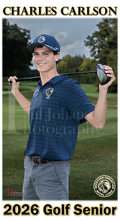 RC Fall 2025 Senior Banner Golf Charles Carlson