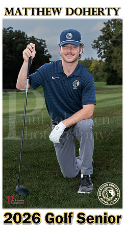 RC Fall 2025 Senior Banner Golf matthew Doherty
