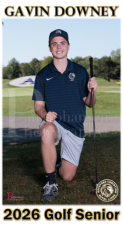 RC Fall 2025 Senior Banner Golf gavin Downey