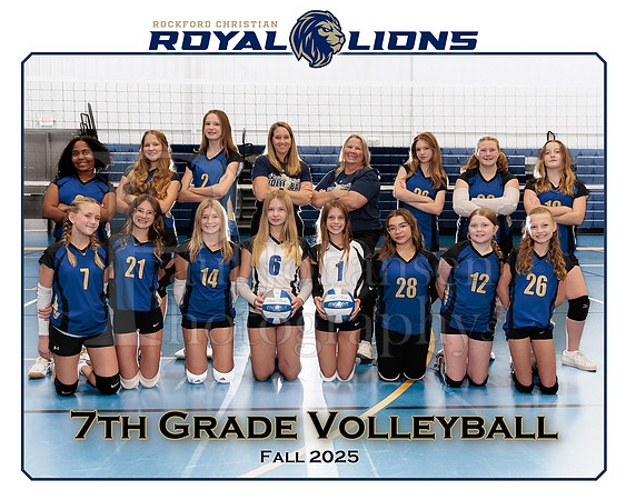 RC 2025 Middle School 7 Grade Volleyball Team Fall 2025