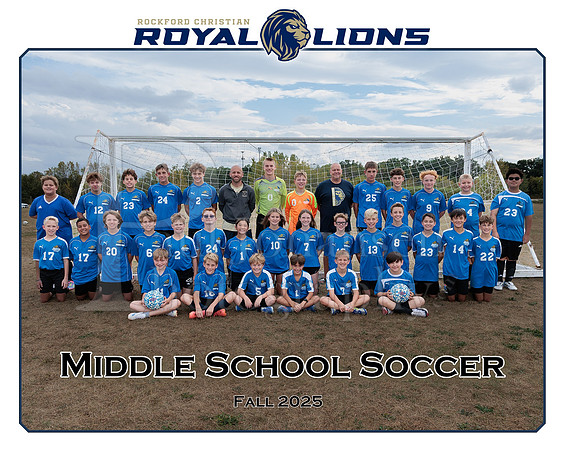 RC 2025 Middle School Soccer Team Fall 2025