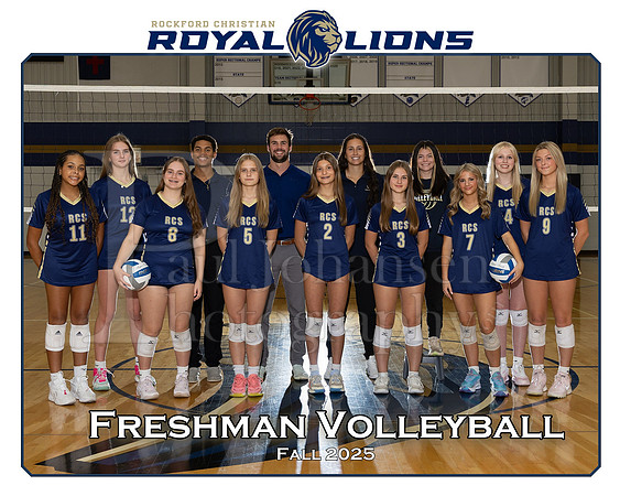 RC 2025 Girls Freshman Volleyball Team Fall 2025