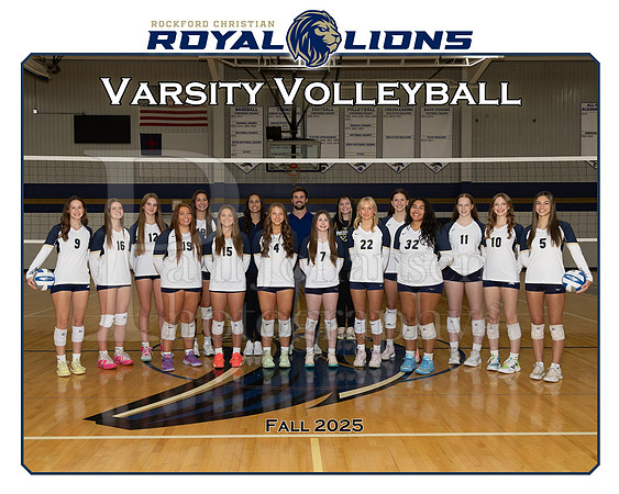 RC 2025 Girls Varsity Volleyballr Team Fall 2025