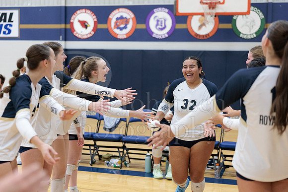 Rockford Christian Girls Varsity Volleyball vs Bryon 10-9-2025-0393