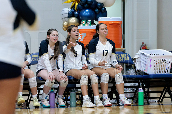 Rockford Christian Girls Varsity Volleyball vs Bryon 10-9-2025-1035