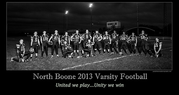 North Boone Varsity Football 2013 Poster 2