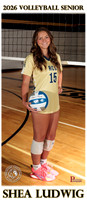 RC Fall Senior Banner Volleyball 2025 Shea Ludwig