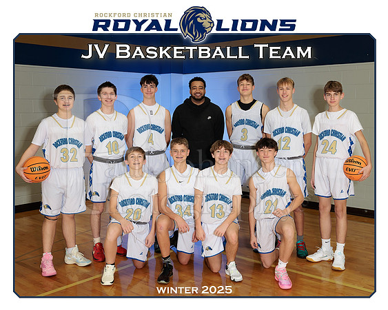 RC 2025 Boys JV Basketball Winter 2025 Team