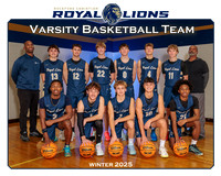 Rockford Christian Boys Basketball JV and Varsity Team and Individuals Picture Gallery Winter 2025