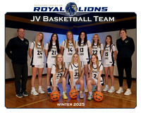 RC 2025 Girls JV Basketball Winter 2025 Team