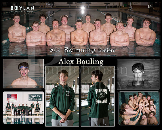 Boylan Boys Swimming Seniors Alex Bauling