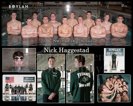 Boylan Boys Swimming Seniors Nick Haggestad