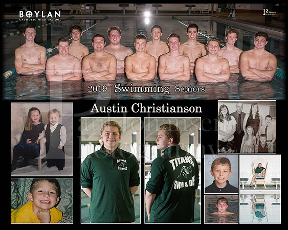Boylan Boys Swimming Seniors Austin Christianson