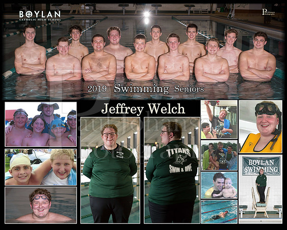 Boylan Boys Swimming Seniors Jeffrey Welch