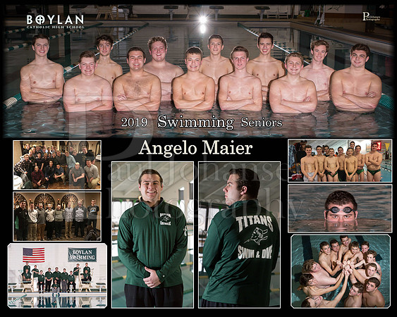 Boylan Boys Swimming Seniors Angelo Maier