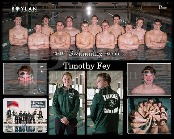 Boylan Boys Swimming Seniors Timothy Fey