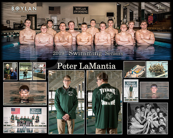 Boylan Boys Swimming Seniors Peter LaMantia