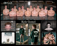 Boylan Boys Swimming Seniors Kyle Gomel