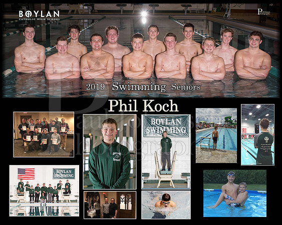 Boylan Boys Swimming Seniors Phil Koch