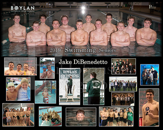 Boylan Boys Swimming Seniors Jake Dibenedetto
