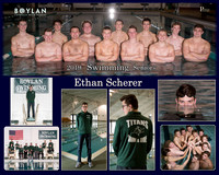 Boylan Boys Swimming Seniors Ethan Scherer