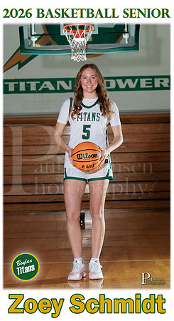 Boylan Boys Basketball Senior Banner 2026 Zoey Schmidt