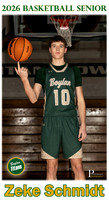 Boylan Boys Basketball Senior Banner 2026 Zeke Schmidt